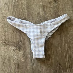 Plaid bikini bottoms